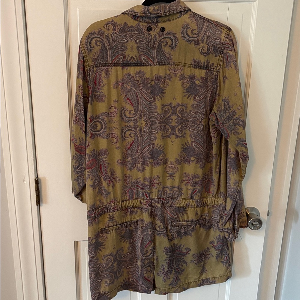 Pam & Gela Paisley Romper | Utility Style | Long Sleeve | Boho Chic - Picture 7 of 7